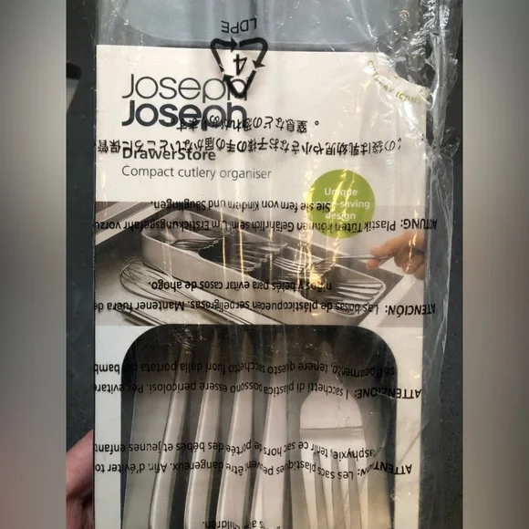 Joseph Joseph Drawer Store - Compact Cutlery Drawer Organizer, Grey - Picture 14 of 14